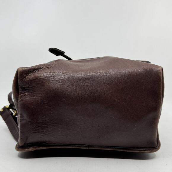 Vintage 90s COACH 9791 Brown Leather Small Daypack / Backpack - Picture 5 of 9